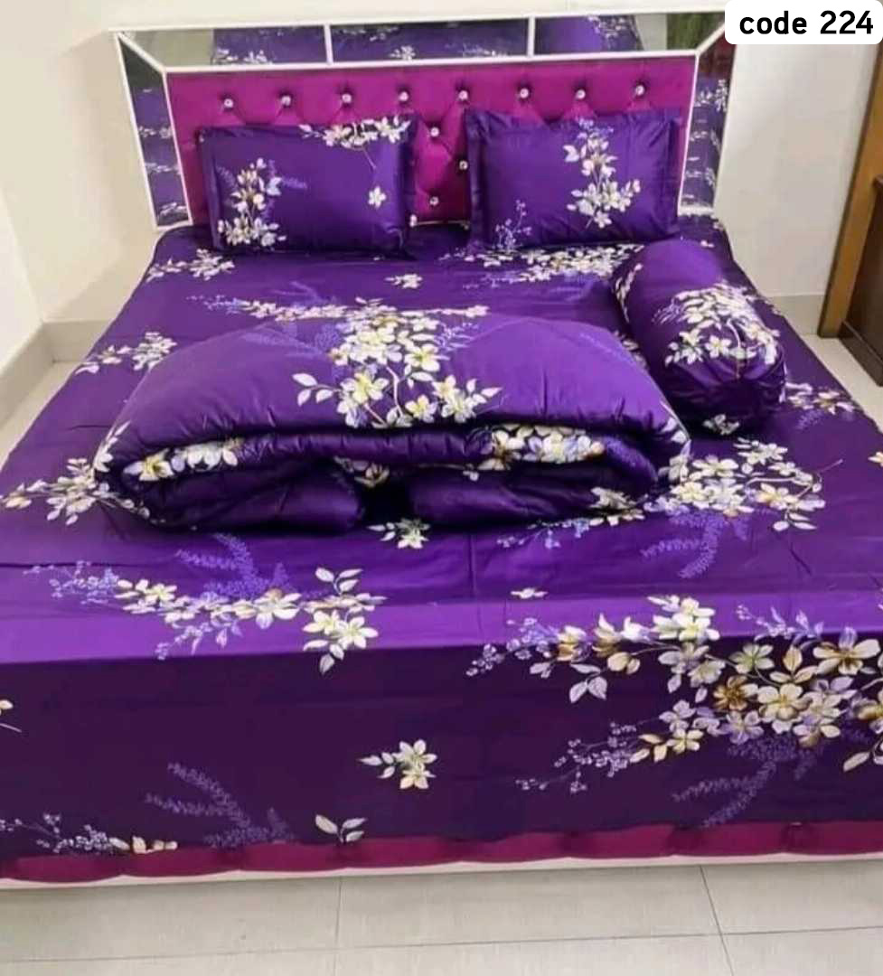 ৫ পিস কিং সাইজ লাক্সারি কাপল কম্ফর্টার সেট 224