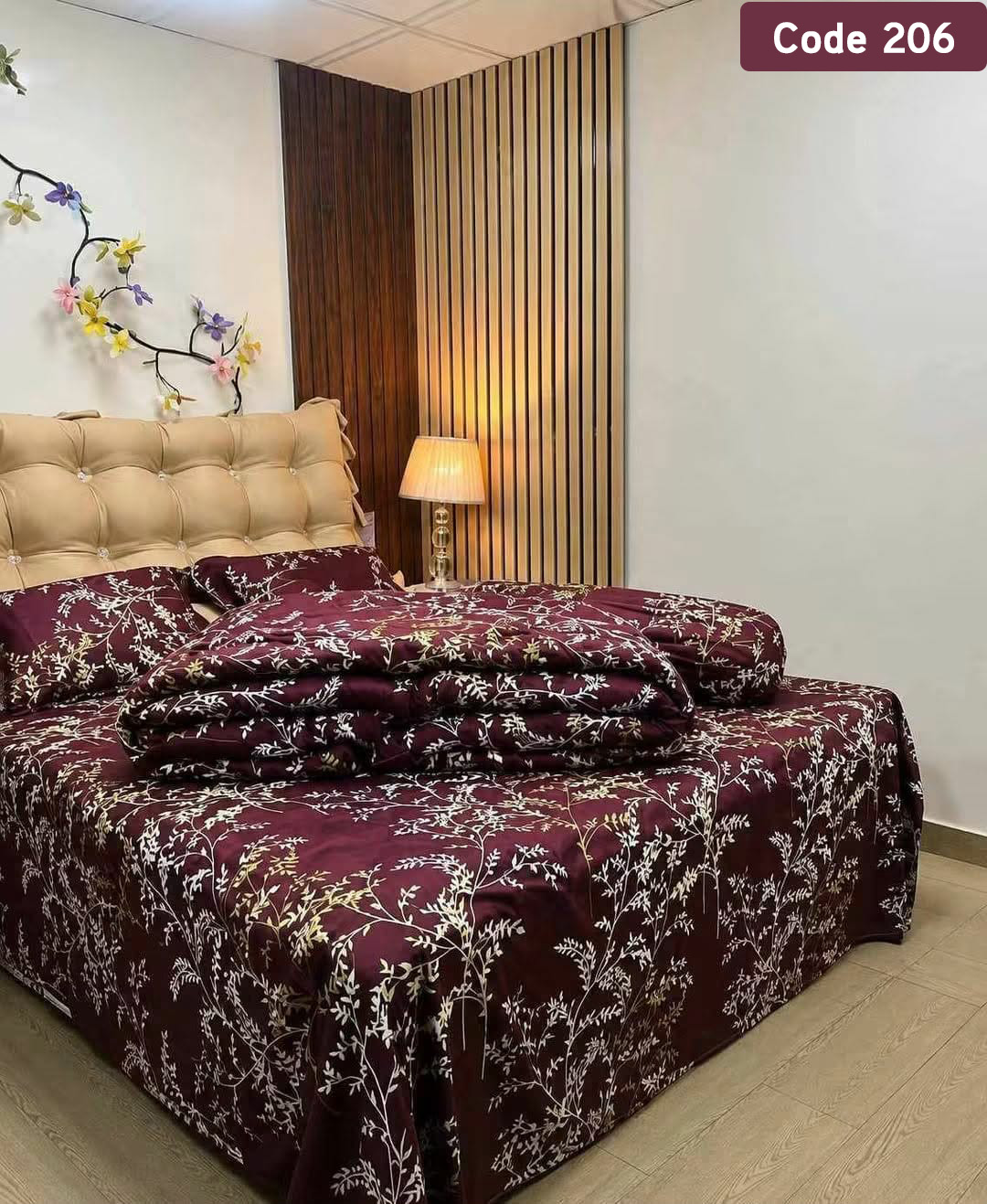 ৫ পিস কিং সাইজ লাক্সারি কাপল কম্ফর্টার সেট 206