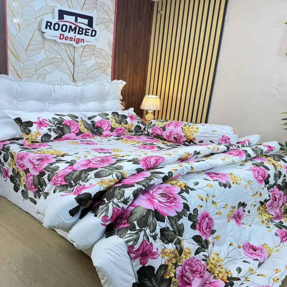৫ পিস কিং সাইজ লাক্সারি কাপল কম্ফর্টার সেট 208